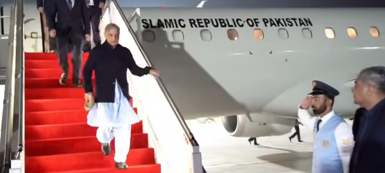 وزیراعظم شہباز شریف وطن واپس پہنچ گئے